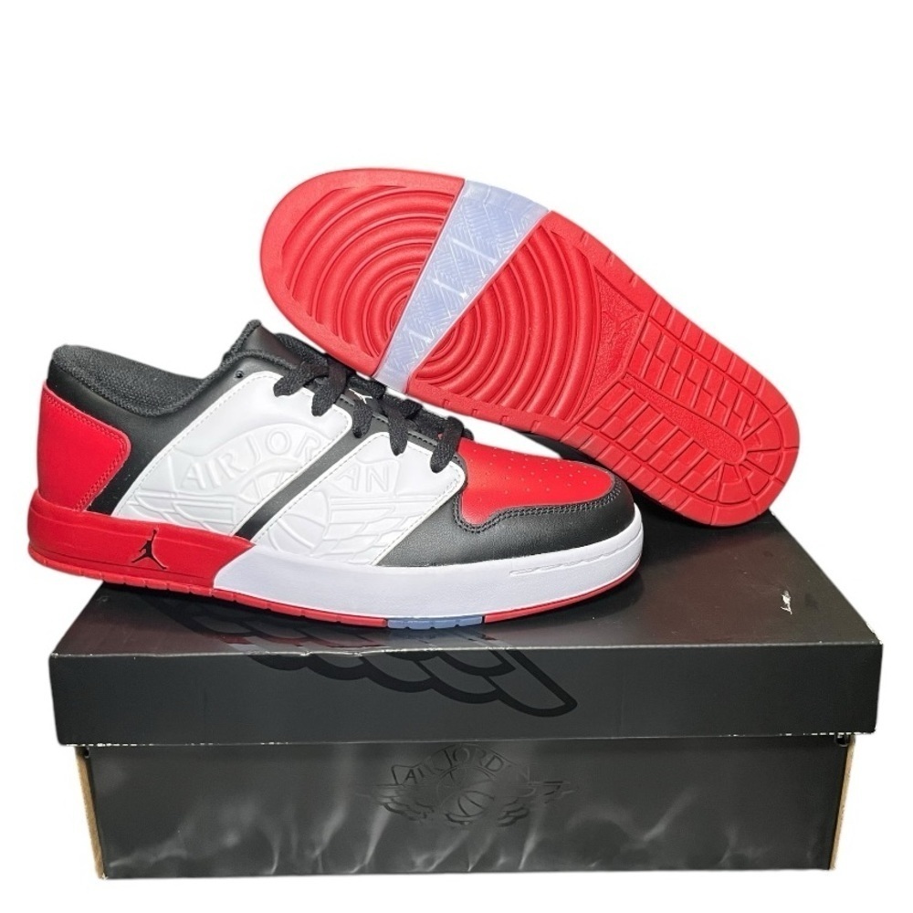 NEW Jordan Nu Retro 1 Low *Varsity Red Black Size 9.5